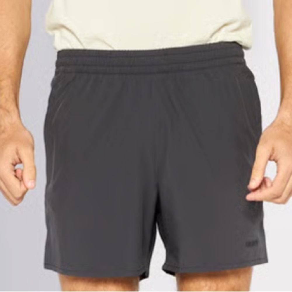 DKNY Charcoal black Athletic Shorts with Logo